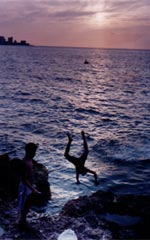  El Malecon, Habana (Boy Diving)