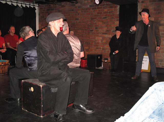 Lantern Theatre train scene by Helen Capstick