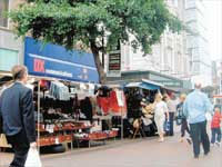 Street traders in Liverpool