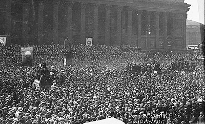 Strike at St Georges Plateau 1911 photo: National Museums Liverpool